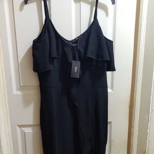 Chic Black Strapless Dress